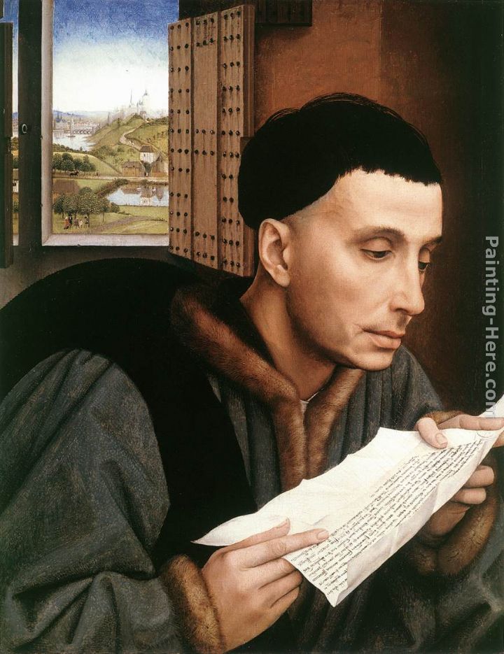 St Ivo painting - Rogier van der Weyden St Ivo art painting